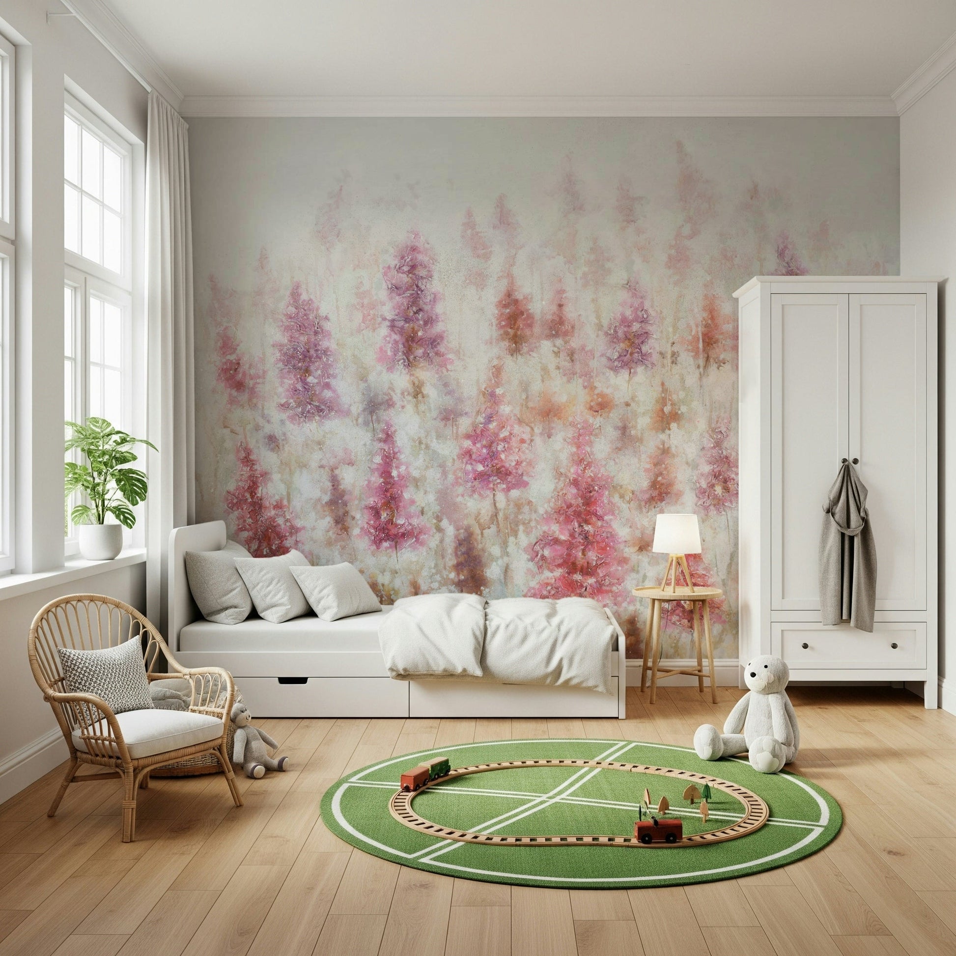 Ethereal Blooms Wall Mural - Wallanza
