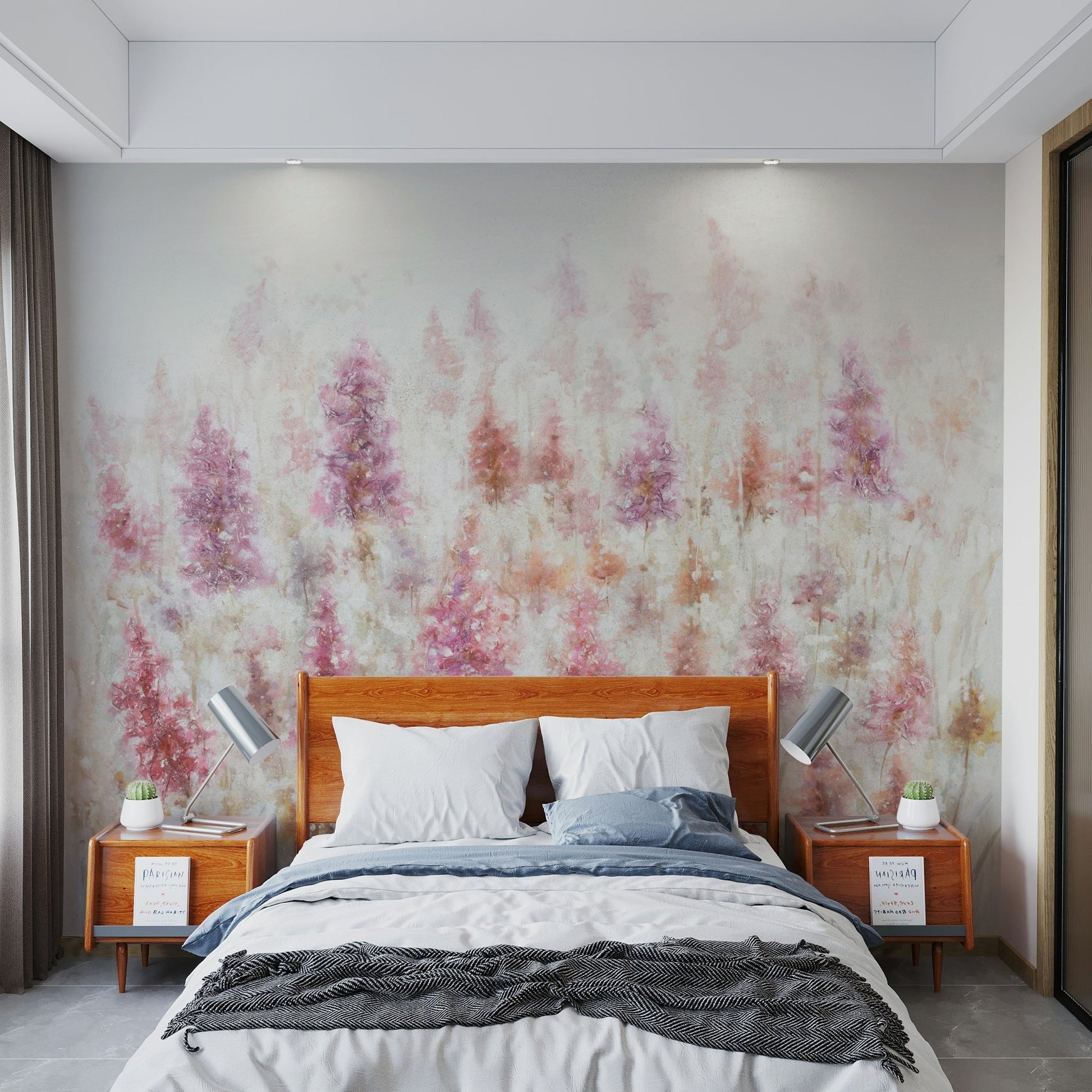 Ethereal Blooms Wall Mural - Wallanza