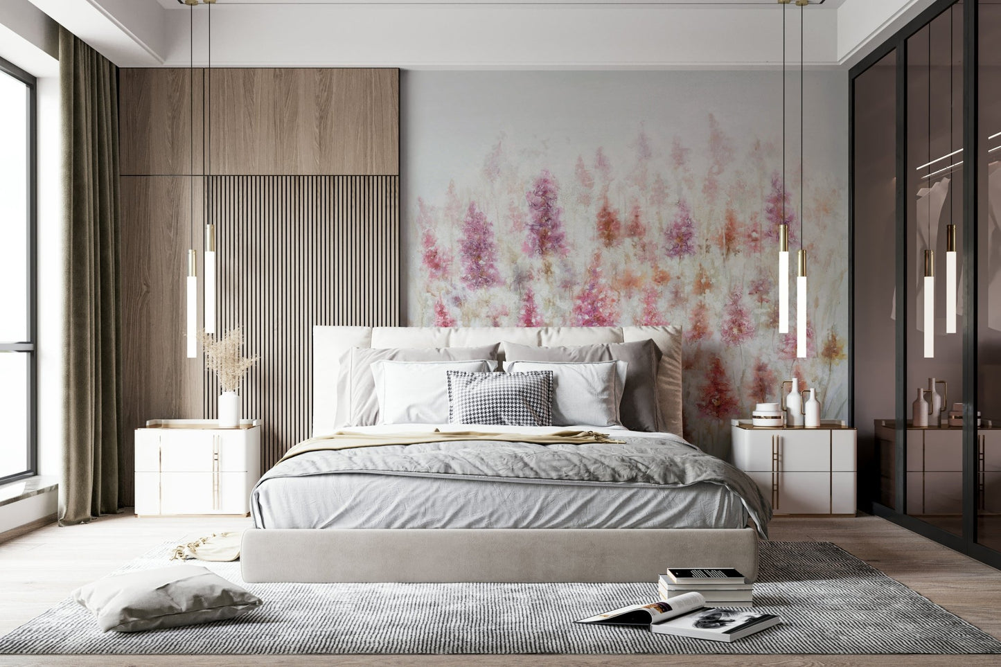 Ethereal Blooms Wall Mural - Wallanza