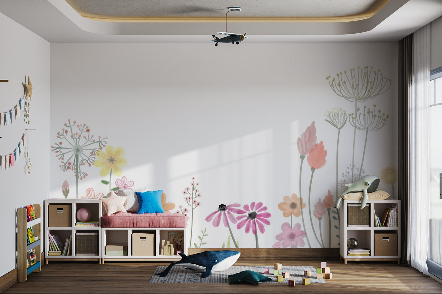 Ethereal Watercolor Floral Wallpaper - Wallanza