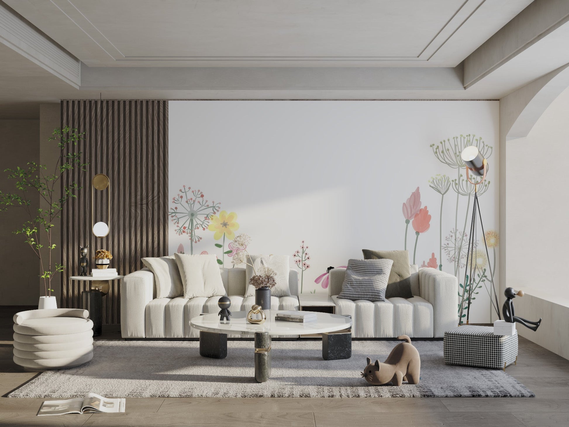 Ethereal Watercolor Floral Wallpaper - Wallanza