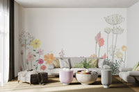 Ethereal Watercolor Floral Wallpaper - Wallanza