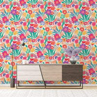 Exotic Blooms Wallpaper Mural - Wallanza
