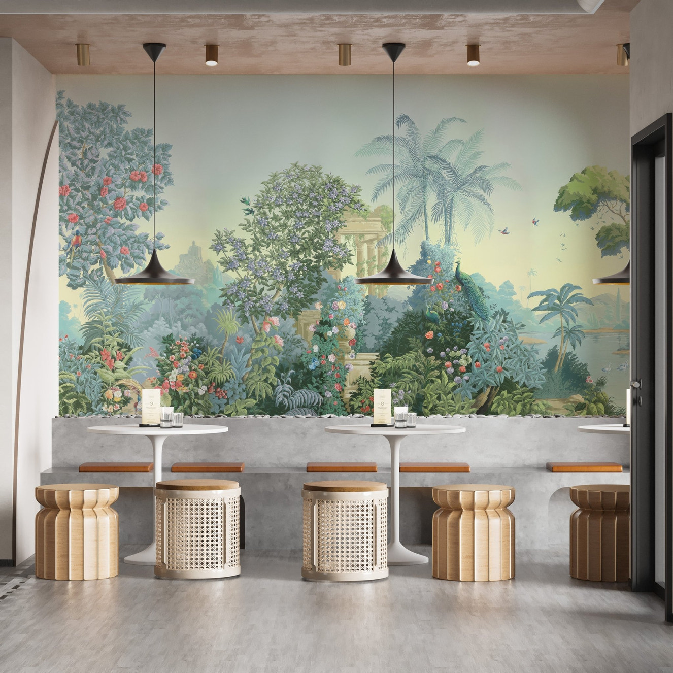 Exotic Botanical Wall Mural - Wallanza