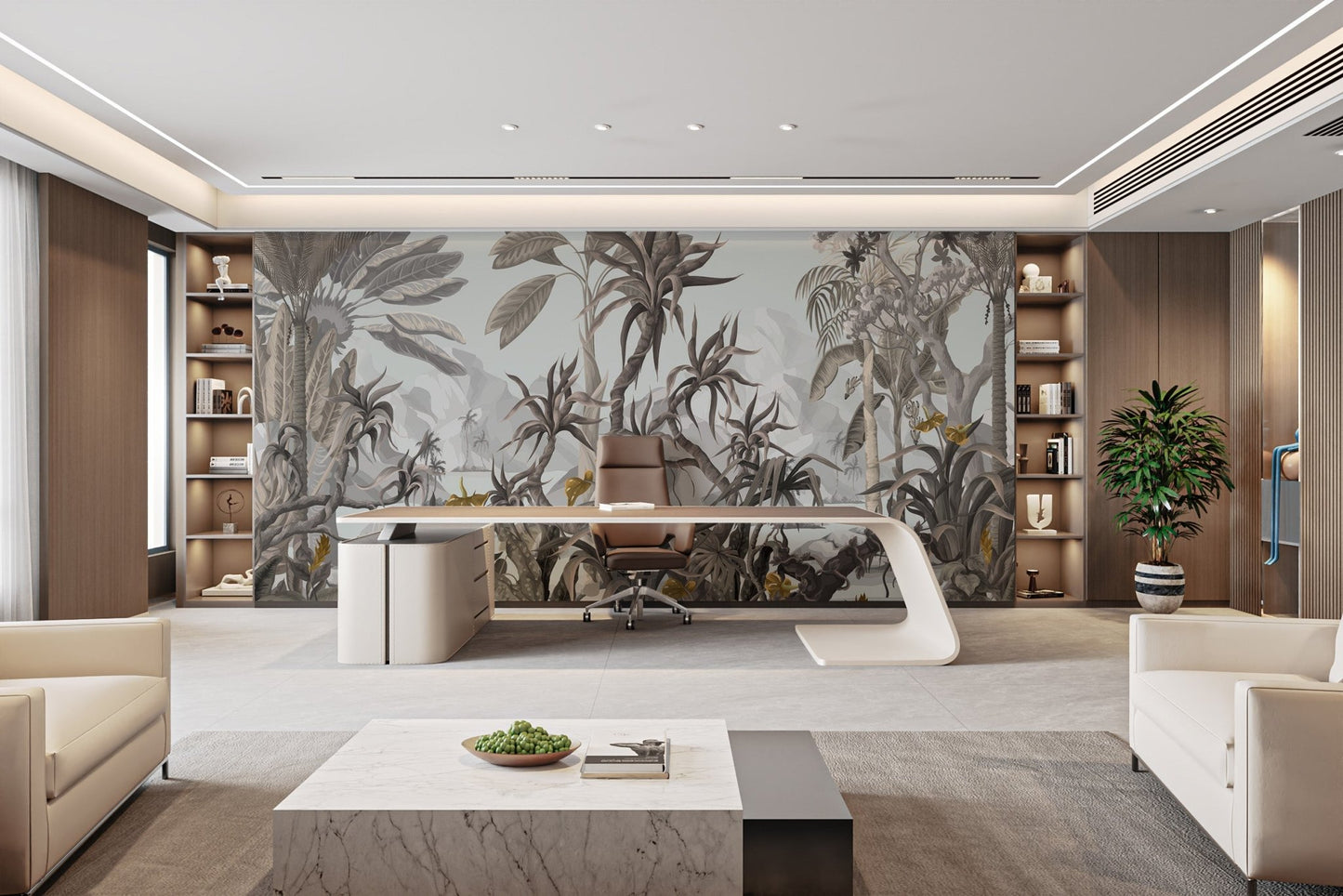 Exotic Botanicals Wallpaper Mural - Wallanza