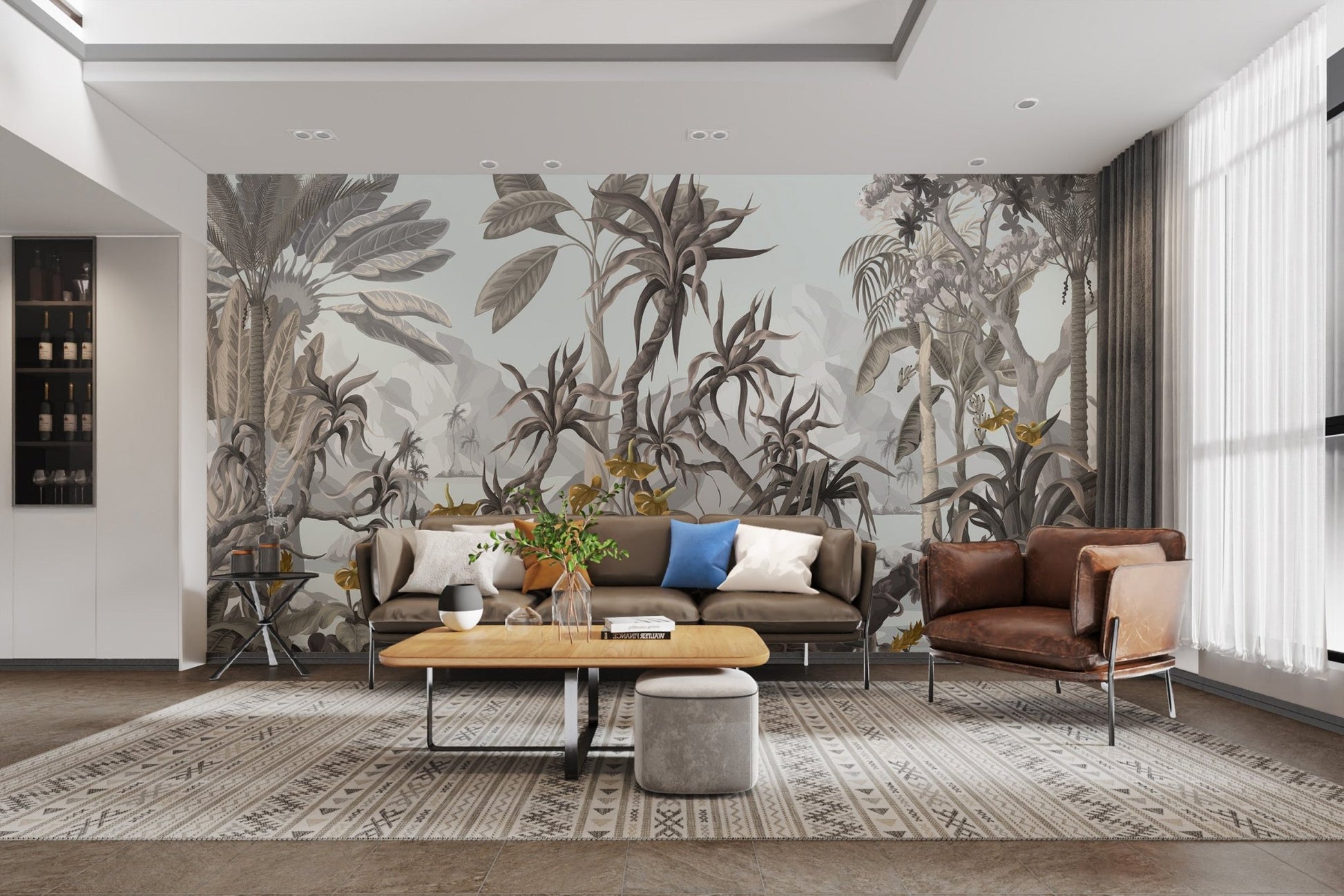 Exotic Botanicals Wallpaper Mural - Wallanza