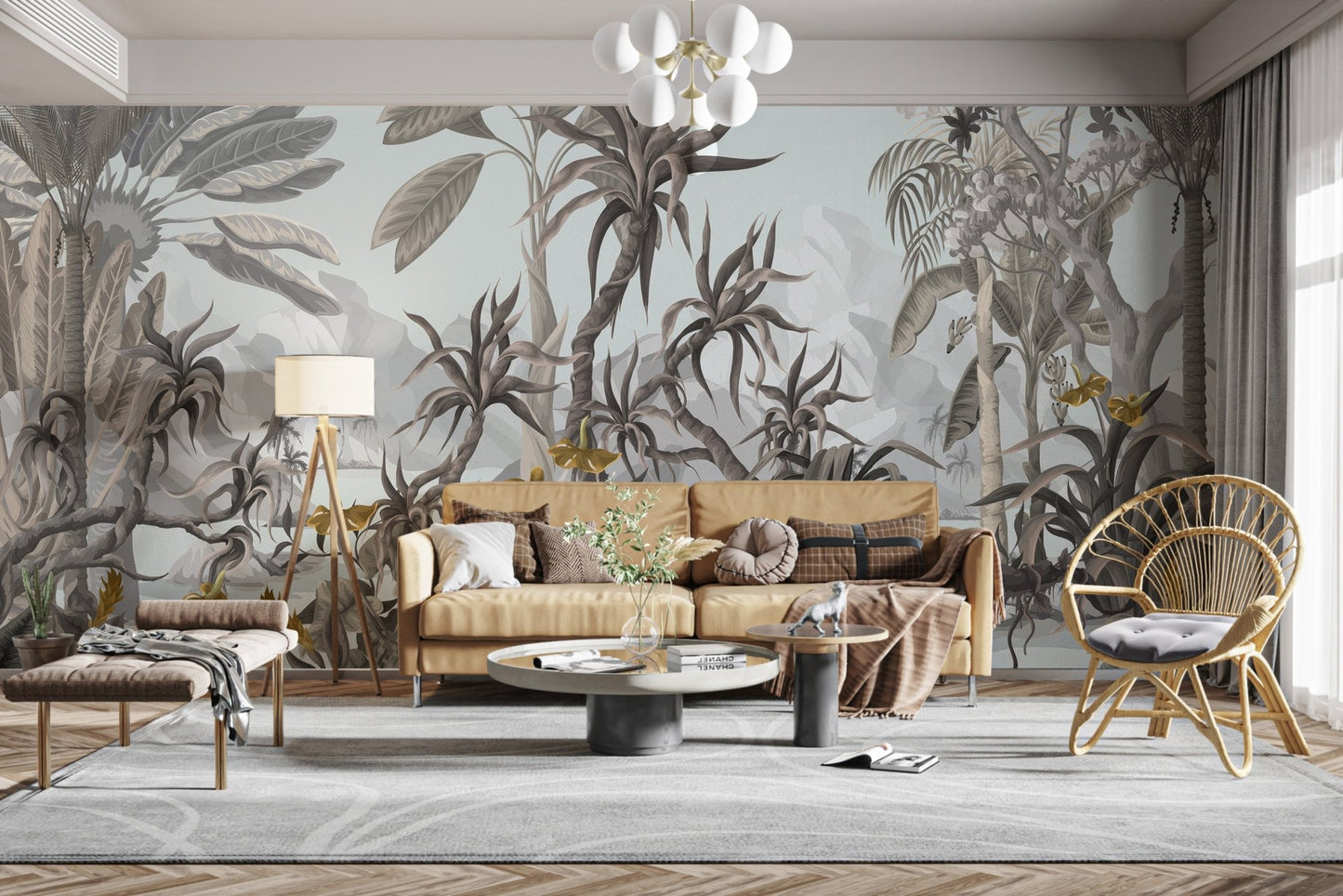 Exotic Botanicals Wallpaper Mural - Wallanza
