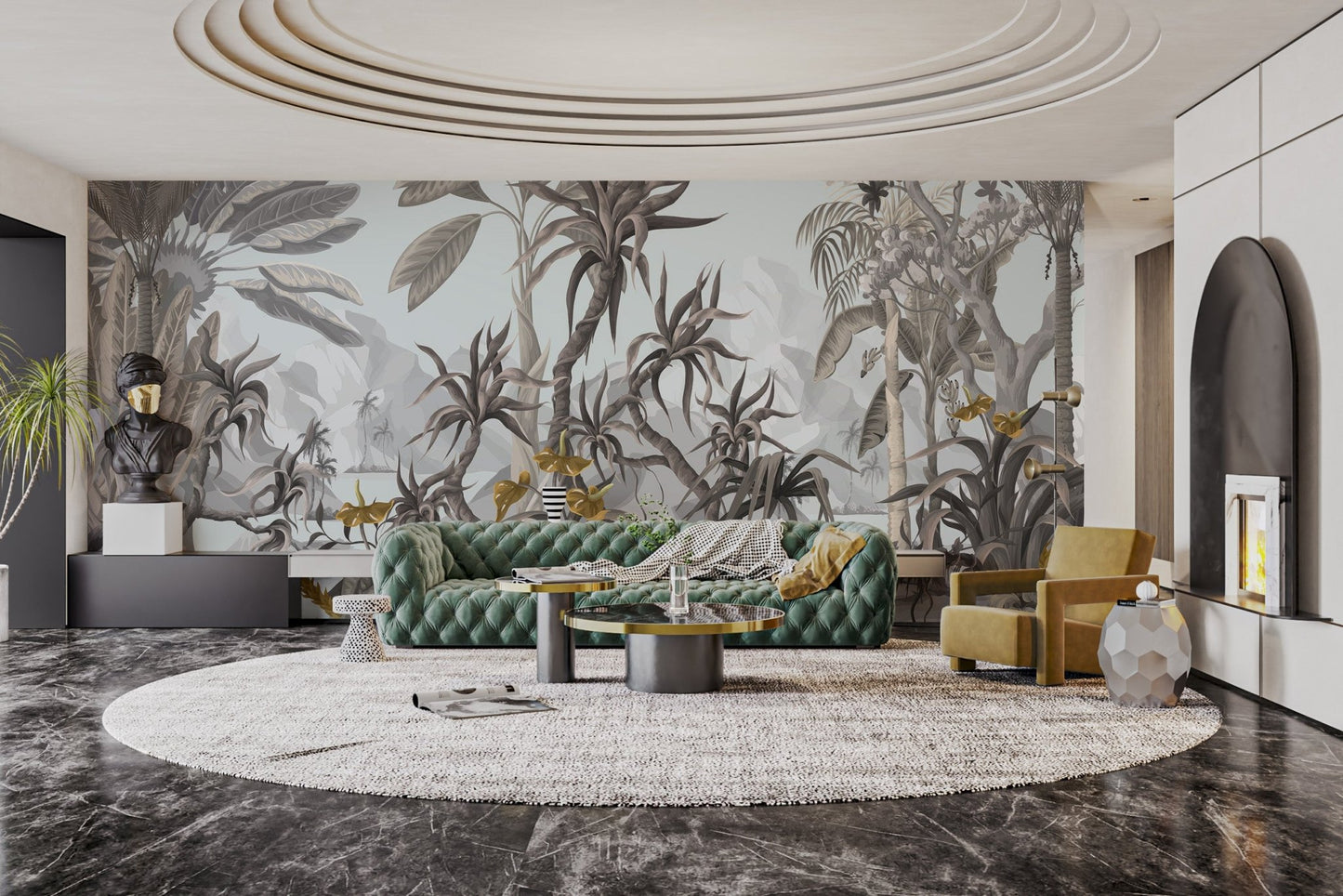 Exotic Botanicals Wallpaper Mural - Wallanza