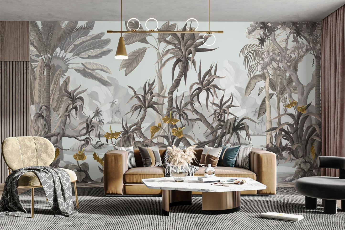 Exotic Botanicals Wallpaper Mural - Wallanza