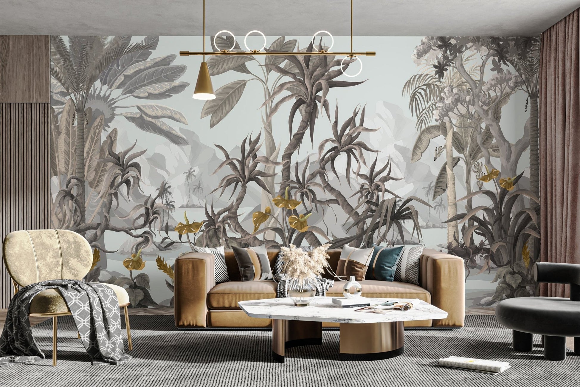 Exotic Botanicals Wallpaper Mural - Wallanza