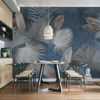 Exotic Leaves Wallpaper Mural - Wallanza