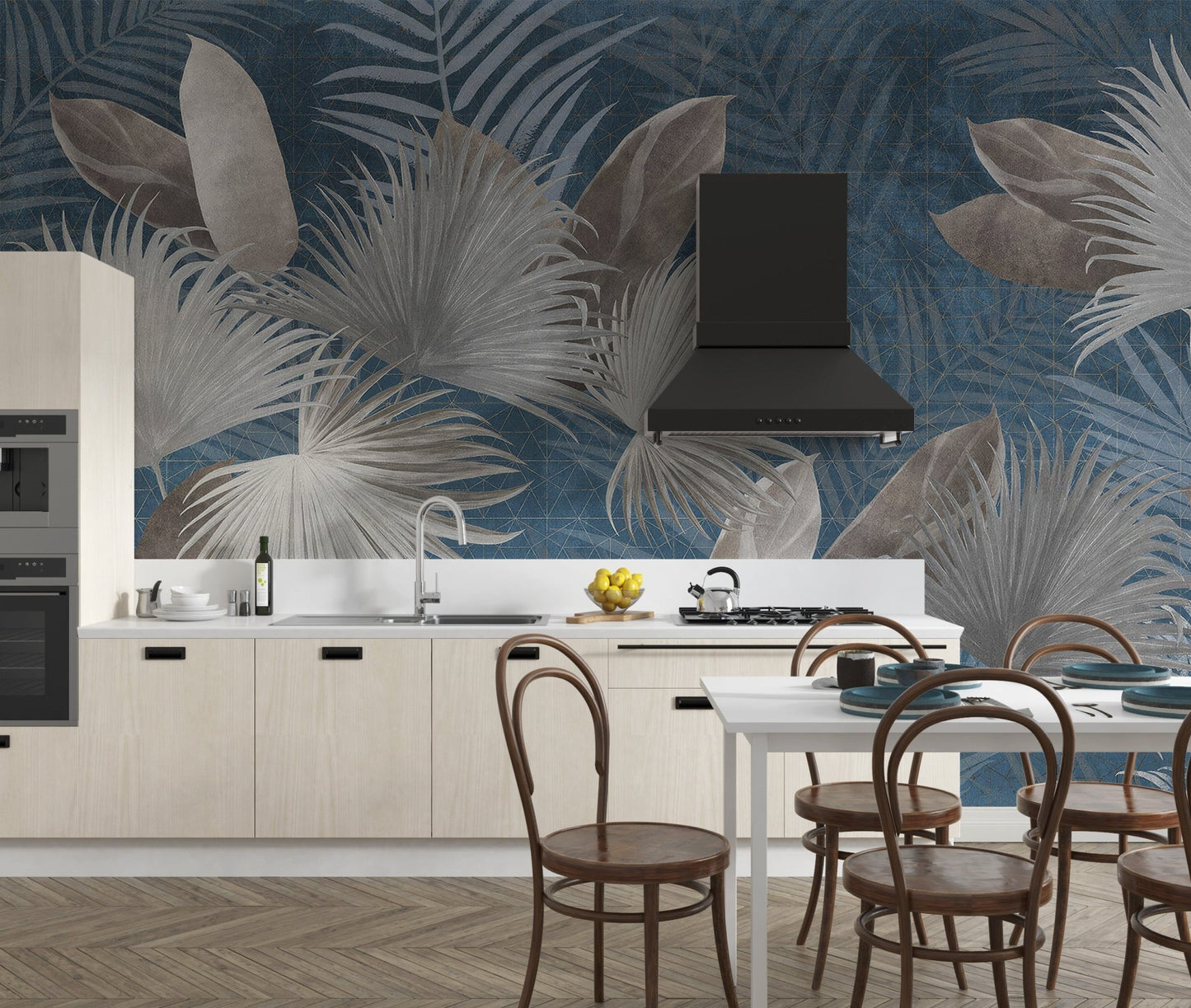 Exotic Leaves Wallpaper Mural - Wallanza