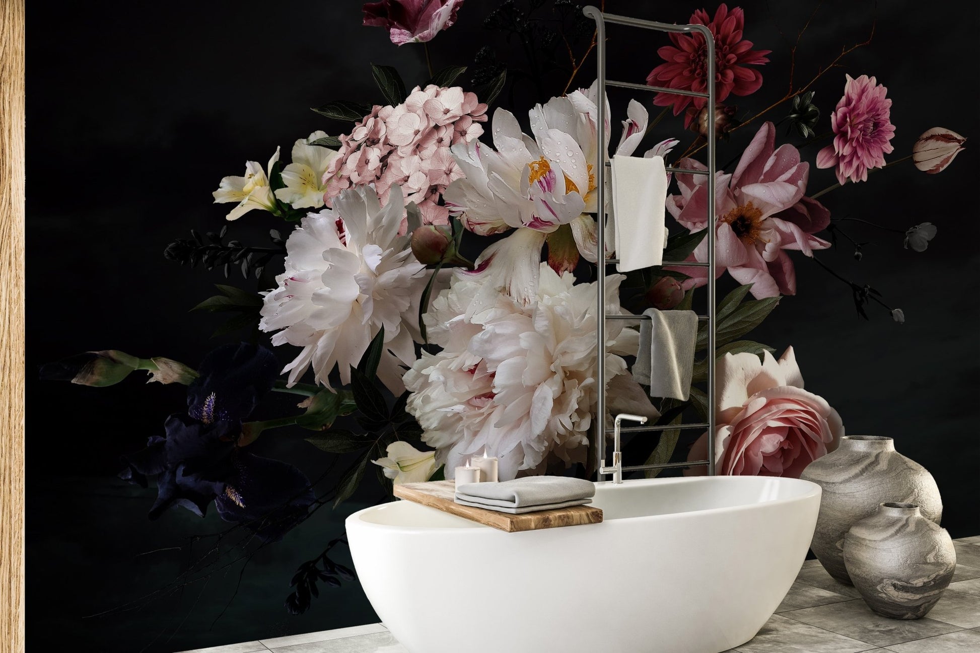 Colorful Flower Meadows Wallpaper Mural
