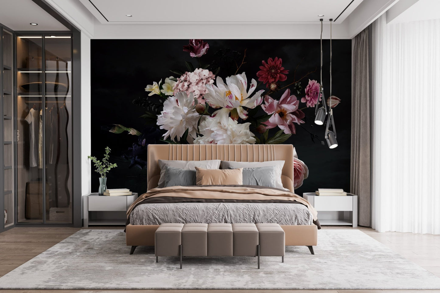 Serene Exquisite Flower Meadows Wallpaper Mural
