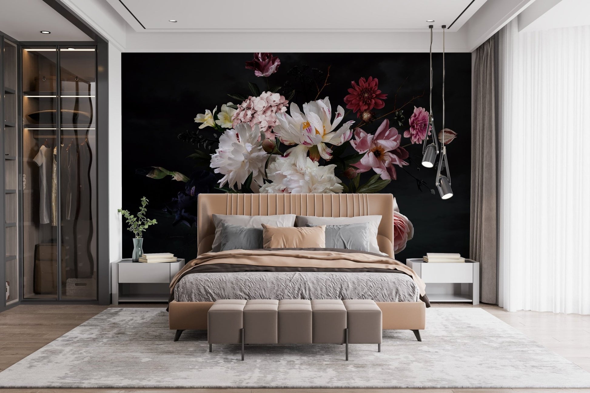 Serene Exquisite Flower Meadows Wallpaper Mural
