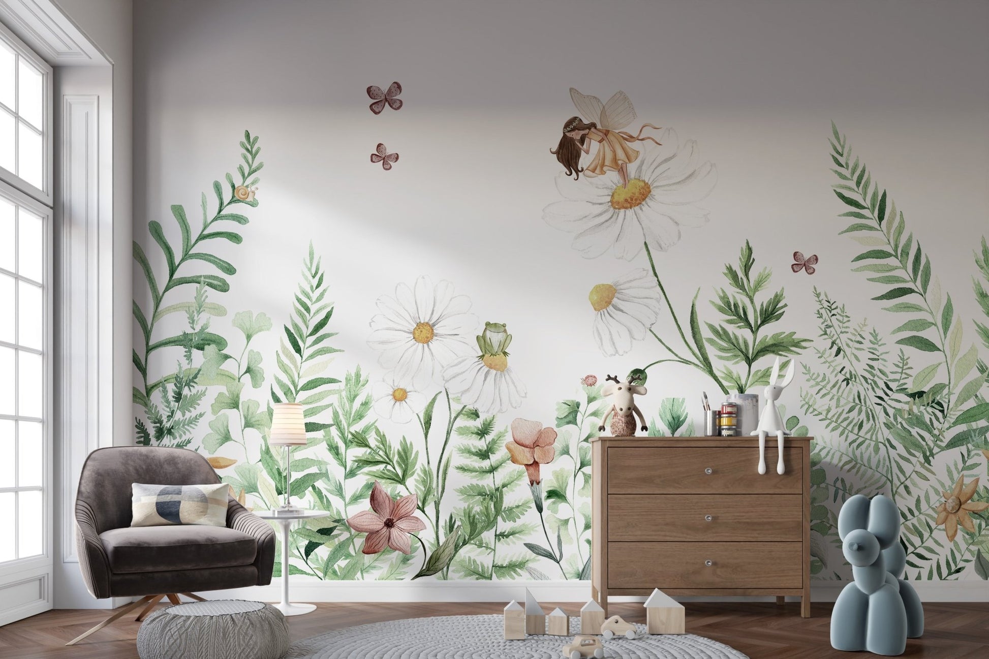 Fairy Garden Fantasy Wall Mural - Wallanza