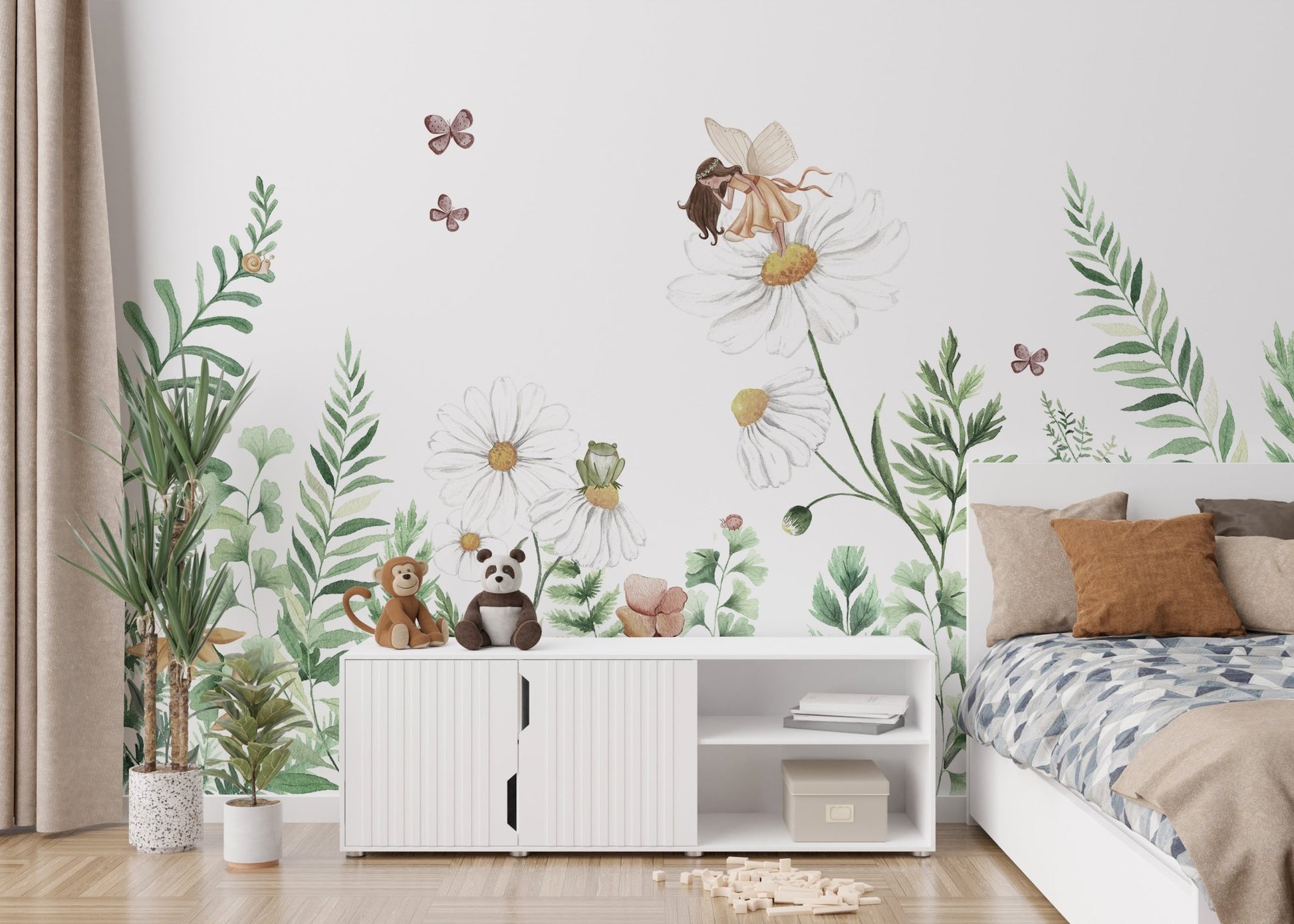 Fairy Garden Fantasy Wall Mural - Wallanza