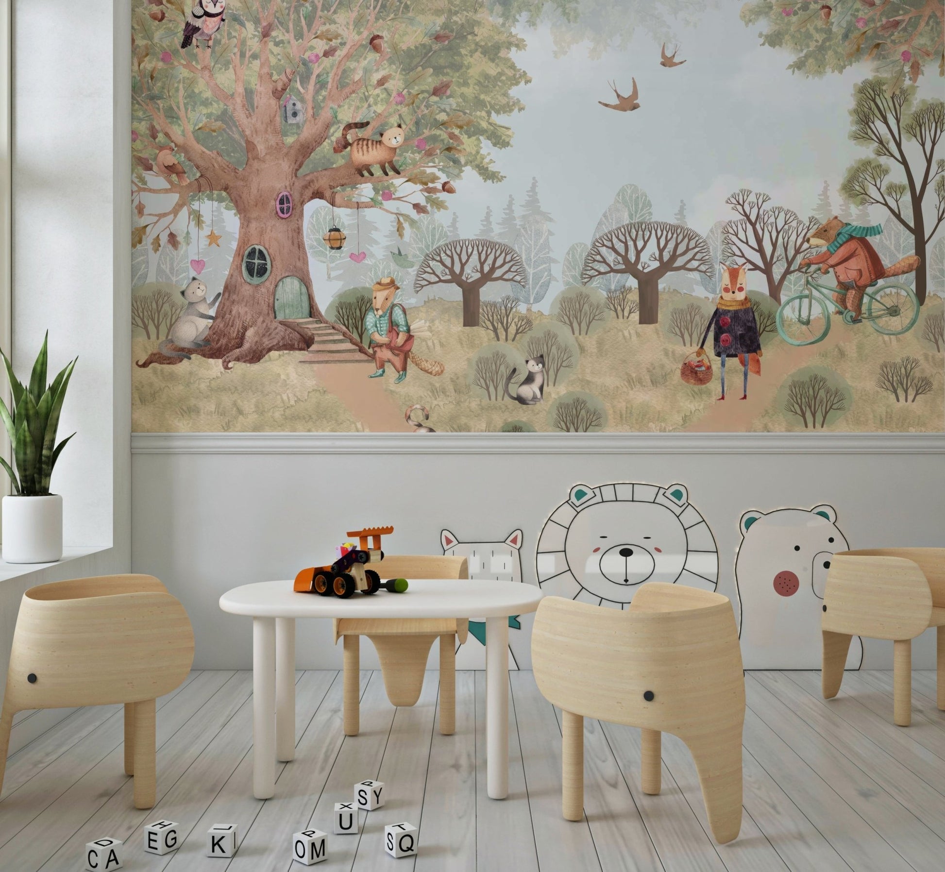 Fairytale Forest Wall Mural - Wallanza