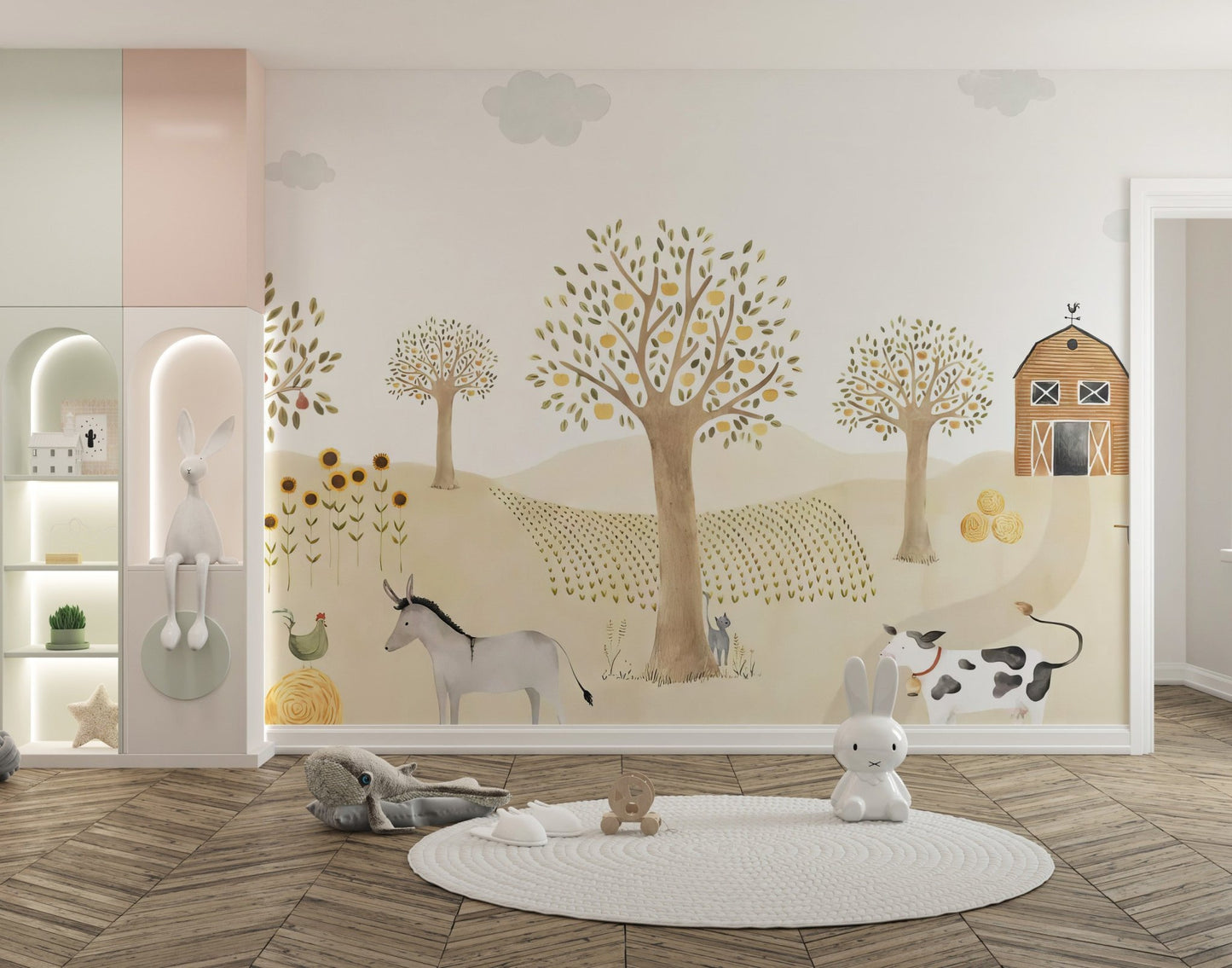 Farm Animals Adventure Wall Mural - Wallanza
