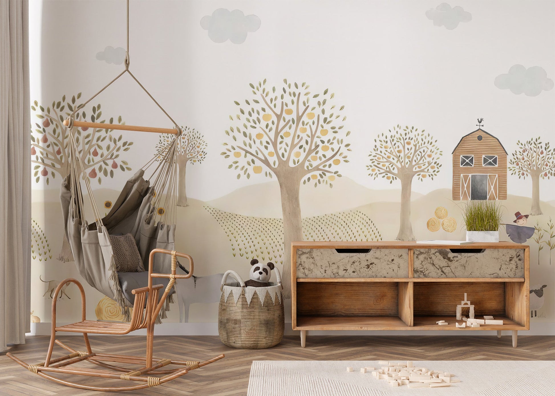 Farm Animals Adventure Wall Mural - Wallanza
