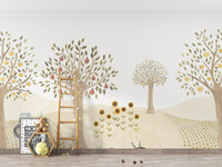 Farm Animals Kids Wallpaper Mural - Wallanza