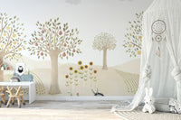 Farm Animals Kids Wallpaper Mural - Wallanza