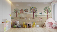 Farm Life Wallpaper Mural - Wallanza
