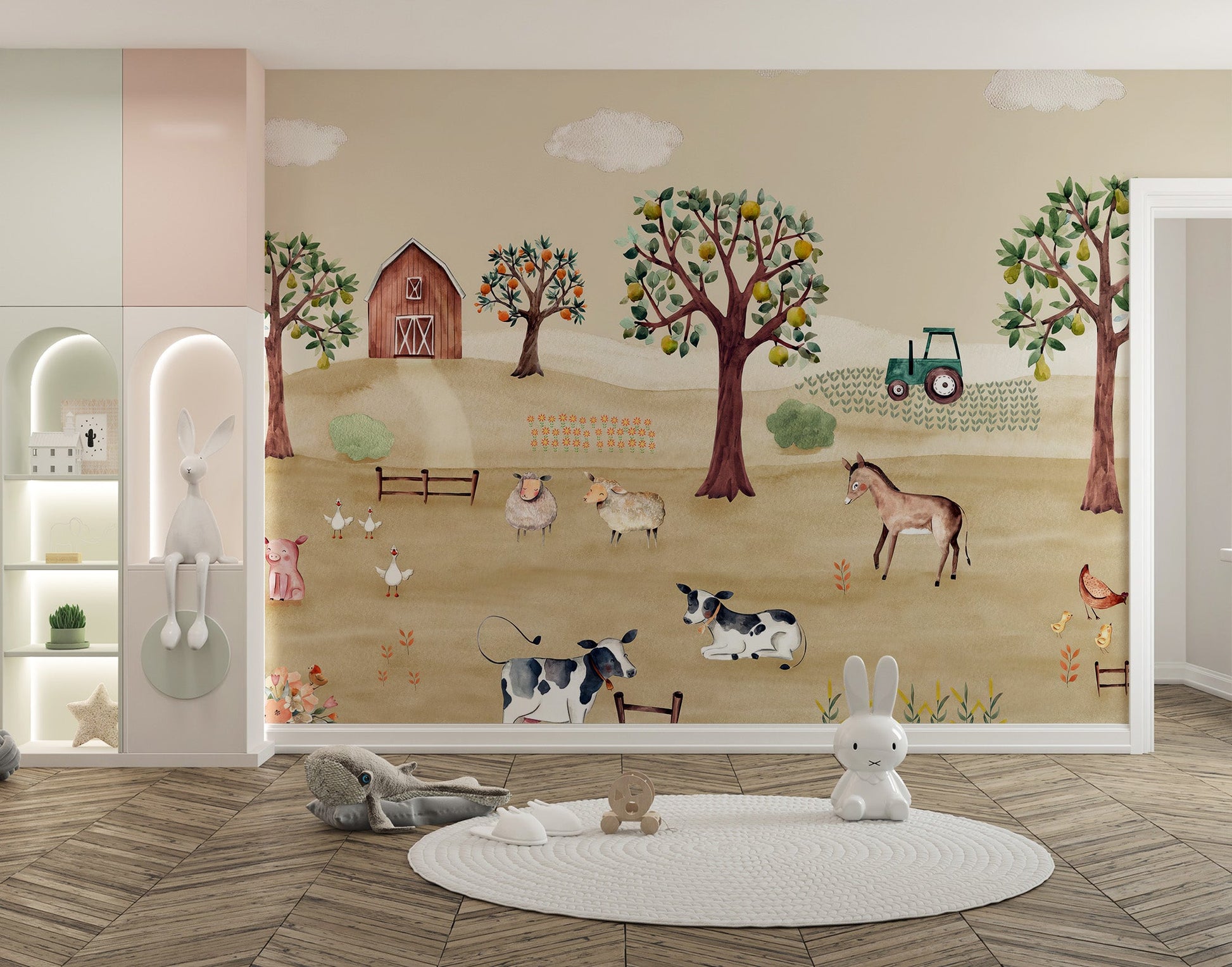 Farm Life Wallpaper Mural - Wallanza