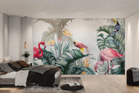 Flamingo Tropical Jungle Wallpaper - Wallanza