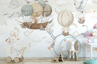 Floating Animals Wallpaper Mural - Wallanza