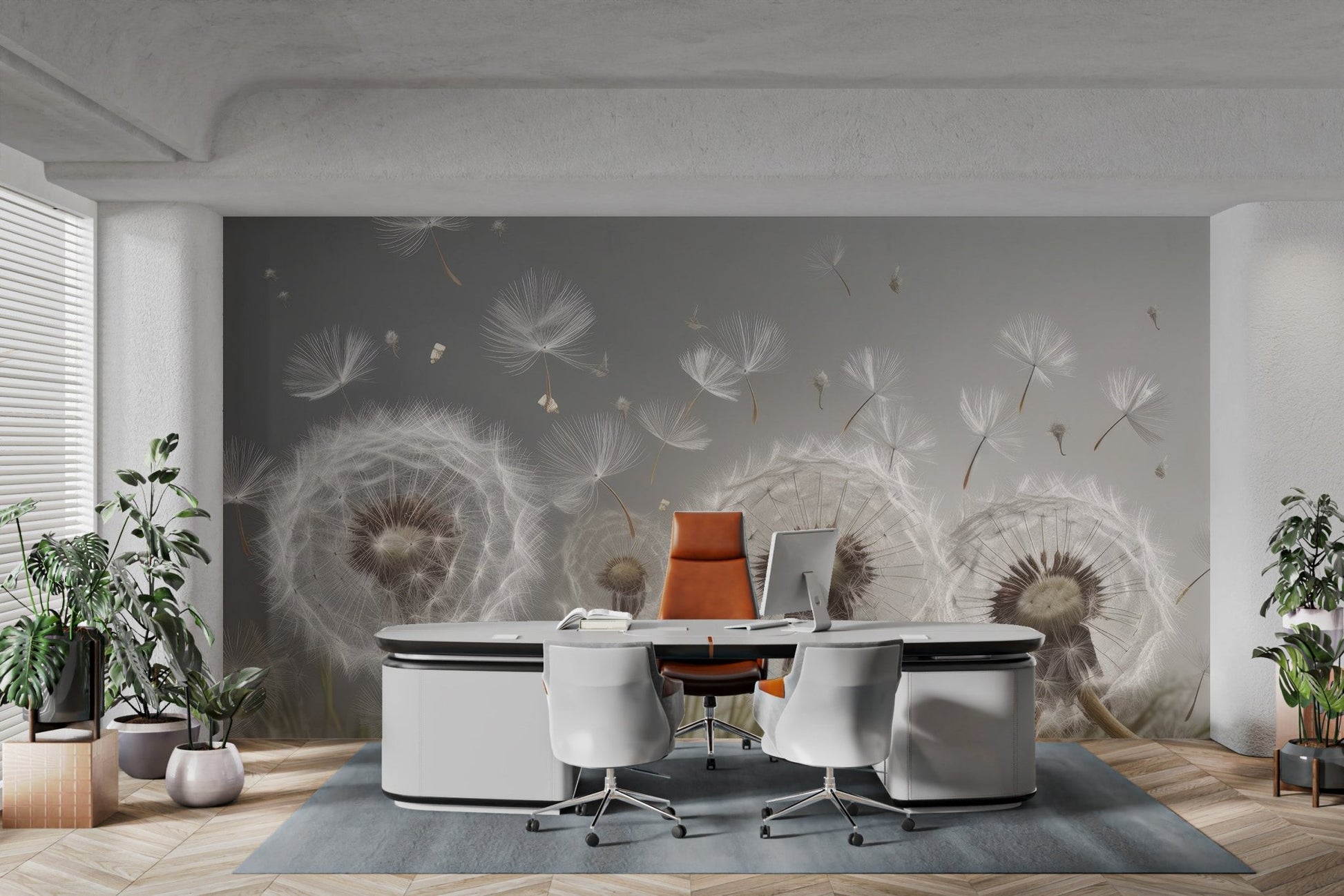 Floating Seeds Tranquil Wall Mural - Wallanza