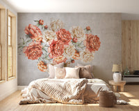 Floral Elegance Wallpaper Mural - Wallanza