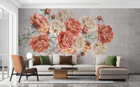 Floral Elegance Wallpaper Mural - Wallanza