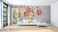 Floral Elegance Wallpaper Mural - Wallanza