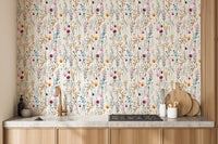 Floral Elegance Wallpaper Mural - Wallanza