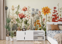 Floral Garden Wallpaper Mural - Wallanza