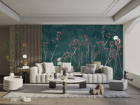 Floral Reflection Water Wallpaper - Wallanza