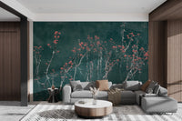 Floral Reflection Water Wallpaper - Wallanza