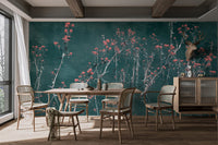 Floral Reflection Water Wallpaper - Wallanza