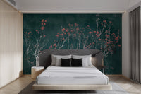 Floral Reflection Water Wallpaper - Wallanza