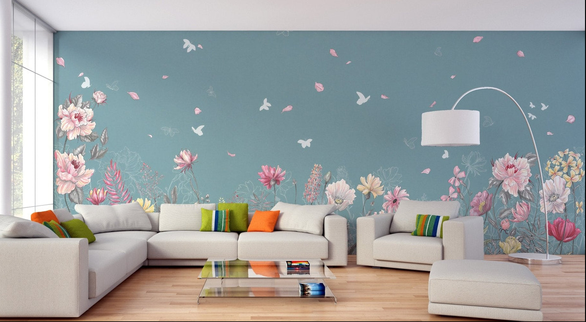 Butterfly Wallpaper - Colorful Wall Design for Girls Room