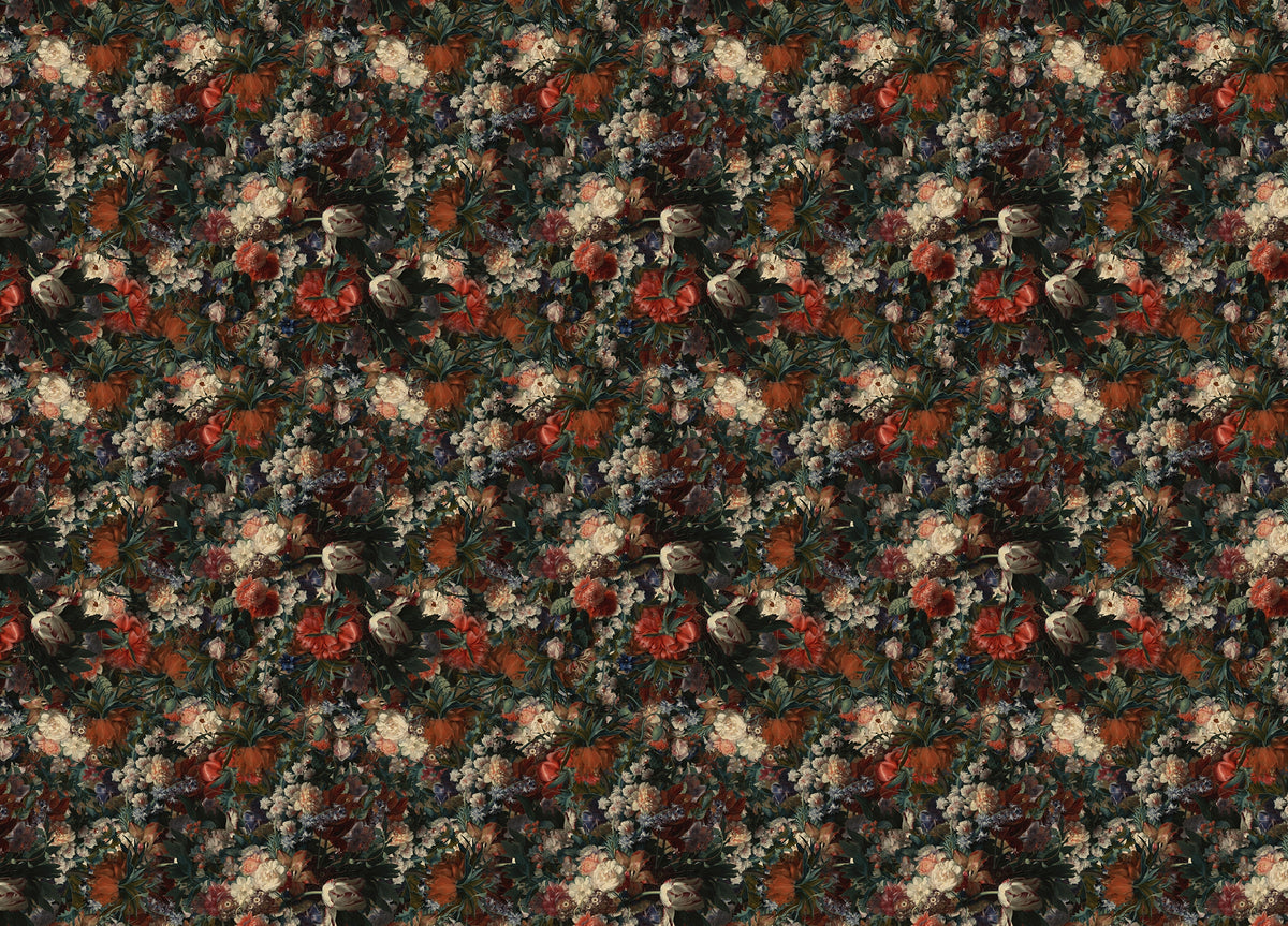 Vintage Classic Style Various Flowers Wallpaper For Walls in your room
