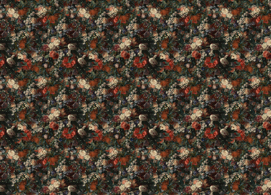 Vintage Classic Style Various Flowers Wallpaper For Walls