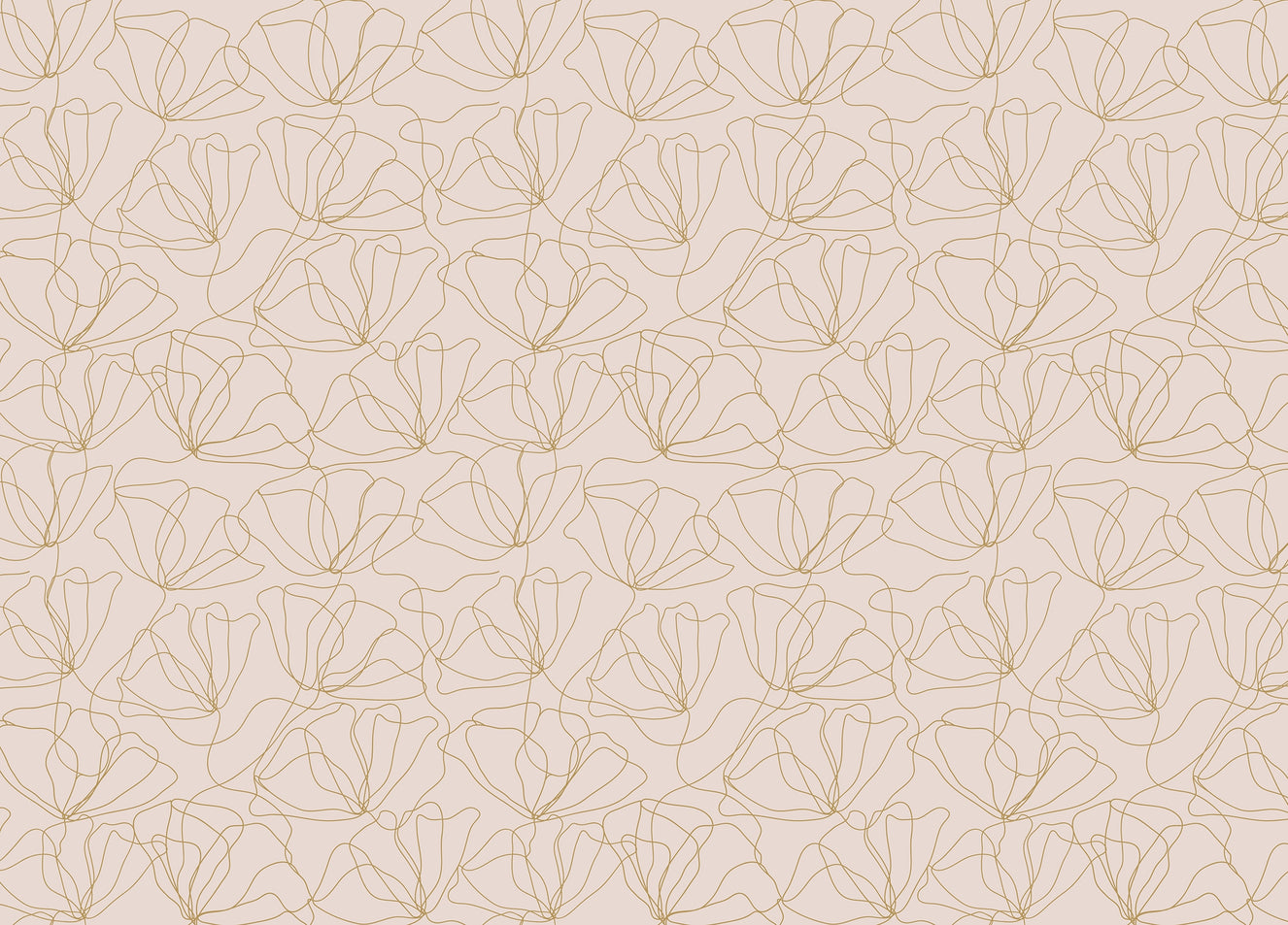 Floral Abstract Delicate Pastel Color Pattern Wallpaper