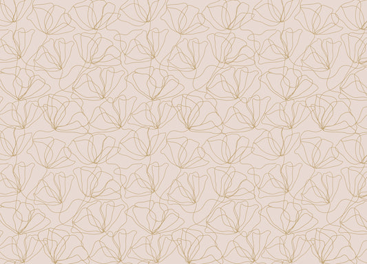 Floral Abstract Delicate Pastel Color Pattern Wallpaper