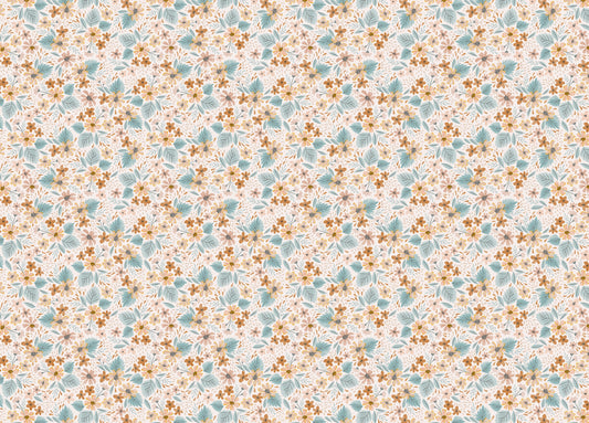 Watercolor Small Pattern Floral Pastel Colors Wallpaper