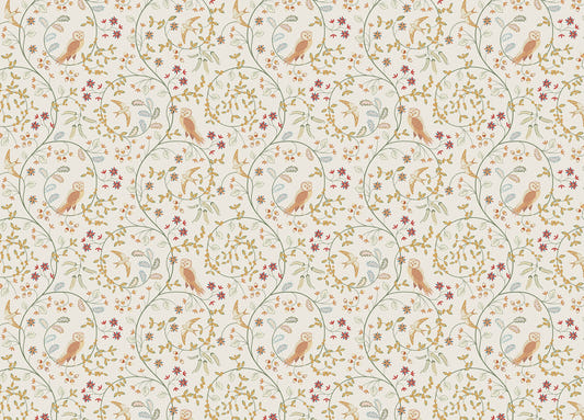 Newill Peppermint Russet Flower Wallpaper For Walls