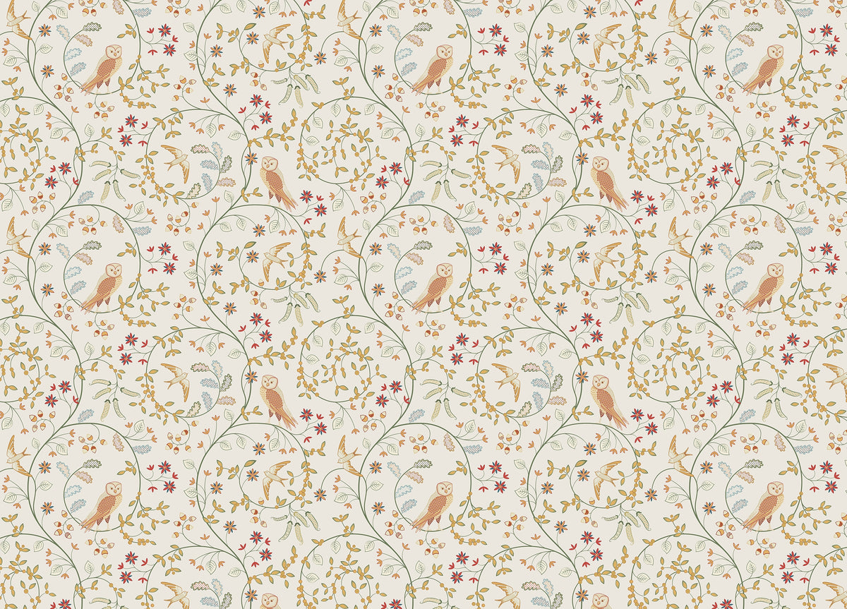 Newill Peppermint Russet Flower Wallpaper For Walls in your room