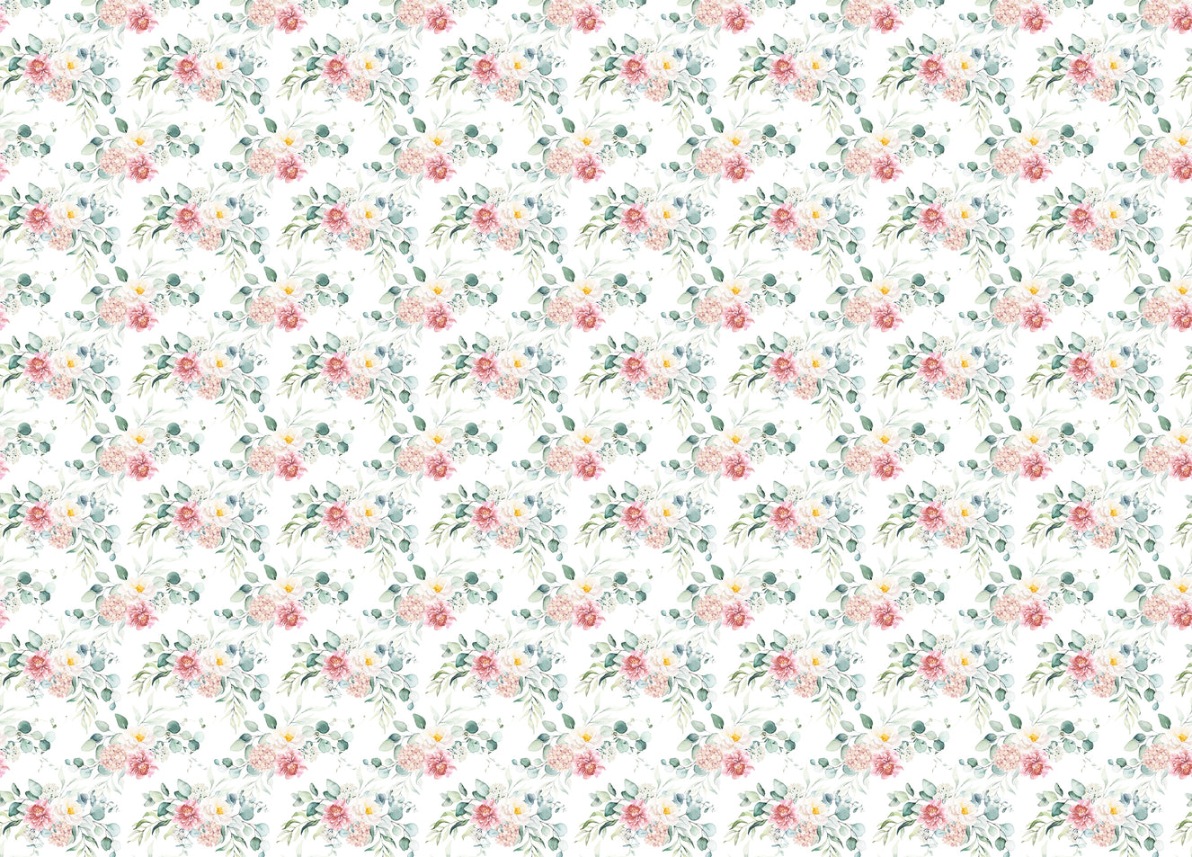 Pink Floral Peel and Stick Leaves Wallpaper For Walls