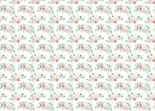 Pink Floral Peel and Stick Leaves Wallpaper For Walls